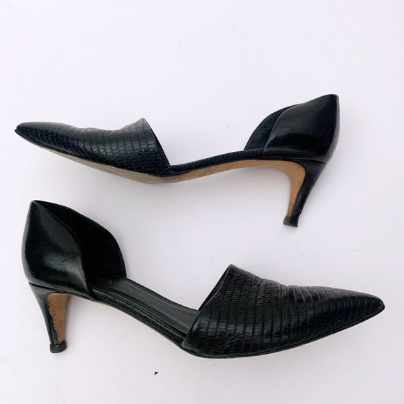 Vince Aurelian D'Orsay Embossed Leather Boots - Picture 2 of 14